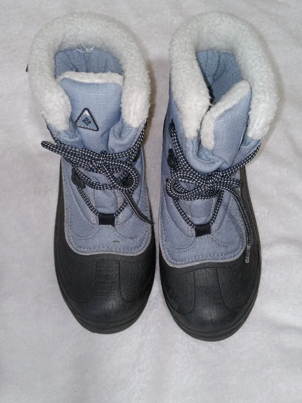 Columbia Cascadian Trinity Thermolite Winter Snow Boots Blue Black Women’s 6.5